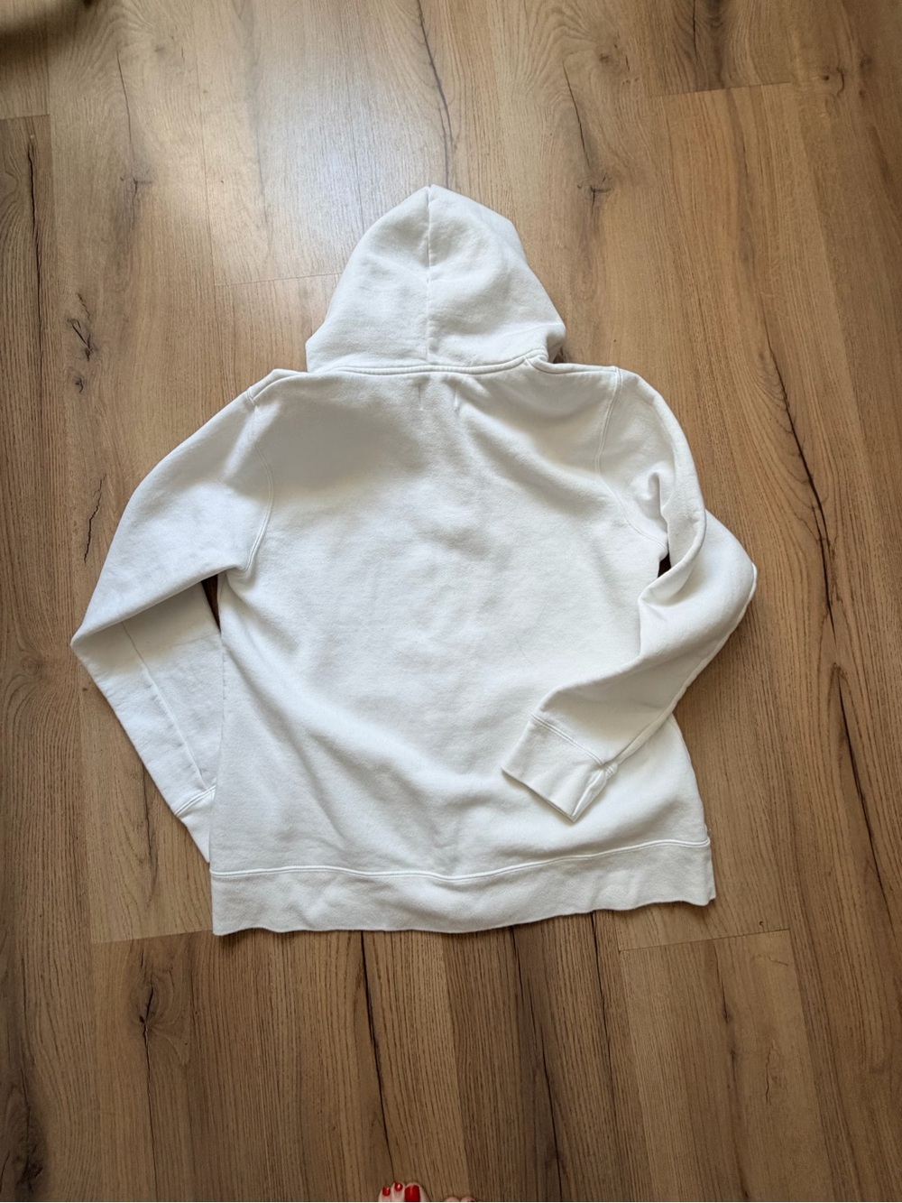 Canada Script White Zip Hoodie with Red Appliqué - Picture 6 of 6